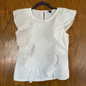 J. Crew Short Sleeve Ruffle Tee